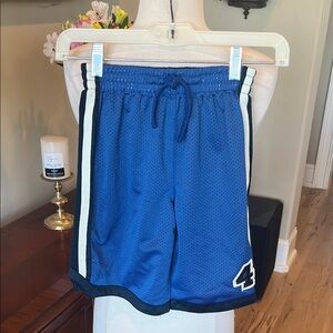 Reversible Blue Athletic Shorts with Number Detail